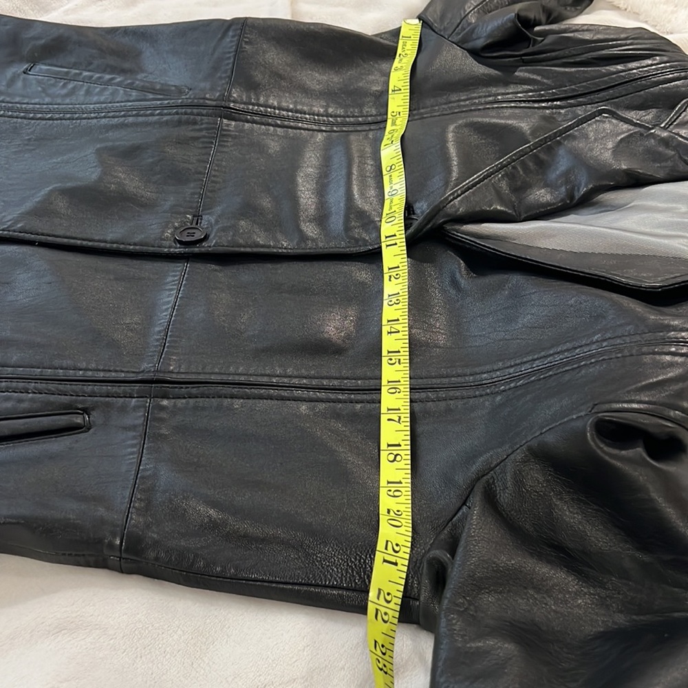 Genuine Black Leather jacket - Picture 7 of 13
